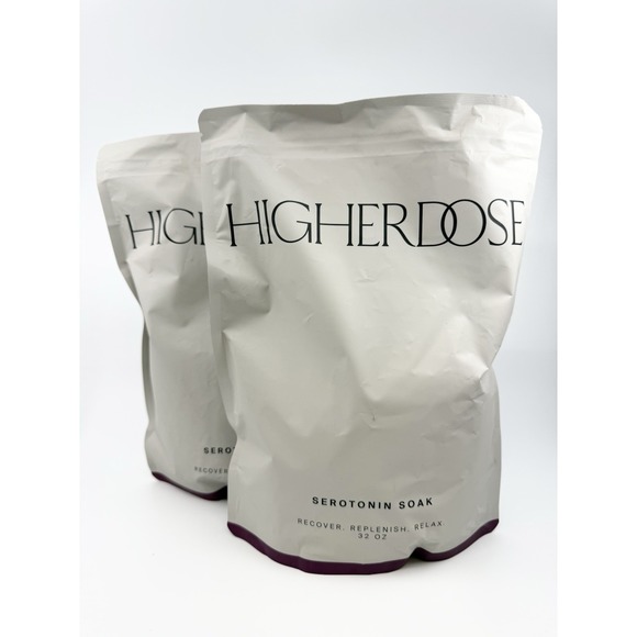 2 PACK! Higher Dose SEROTONIN SOAK 32 oz Recover Replenish Relax Best by 07/27